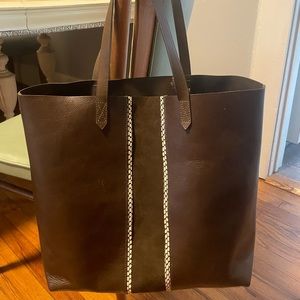 Brown madewell tote bag